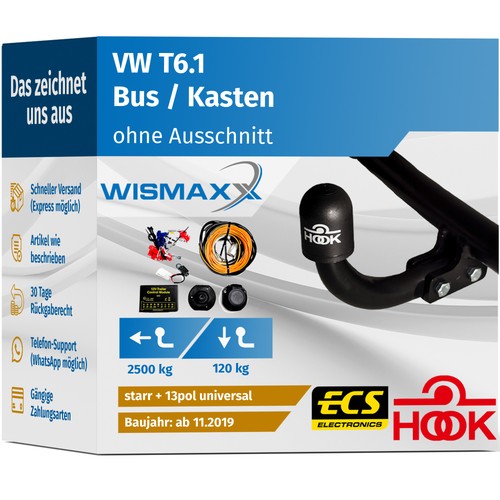 Anhängerkupplung für 1 - vw, t6.1